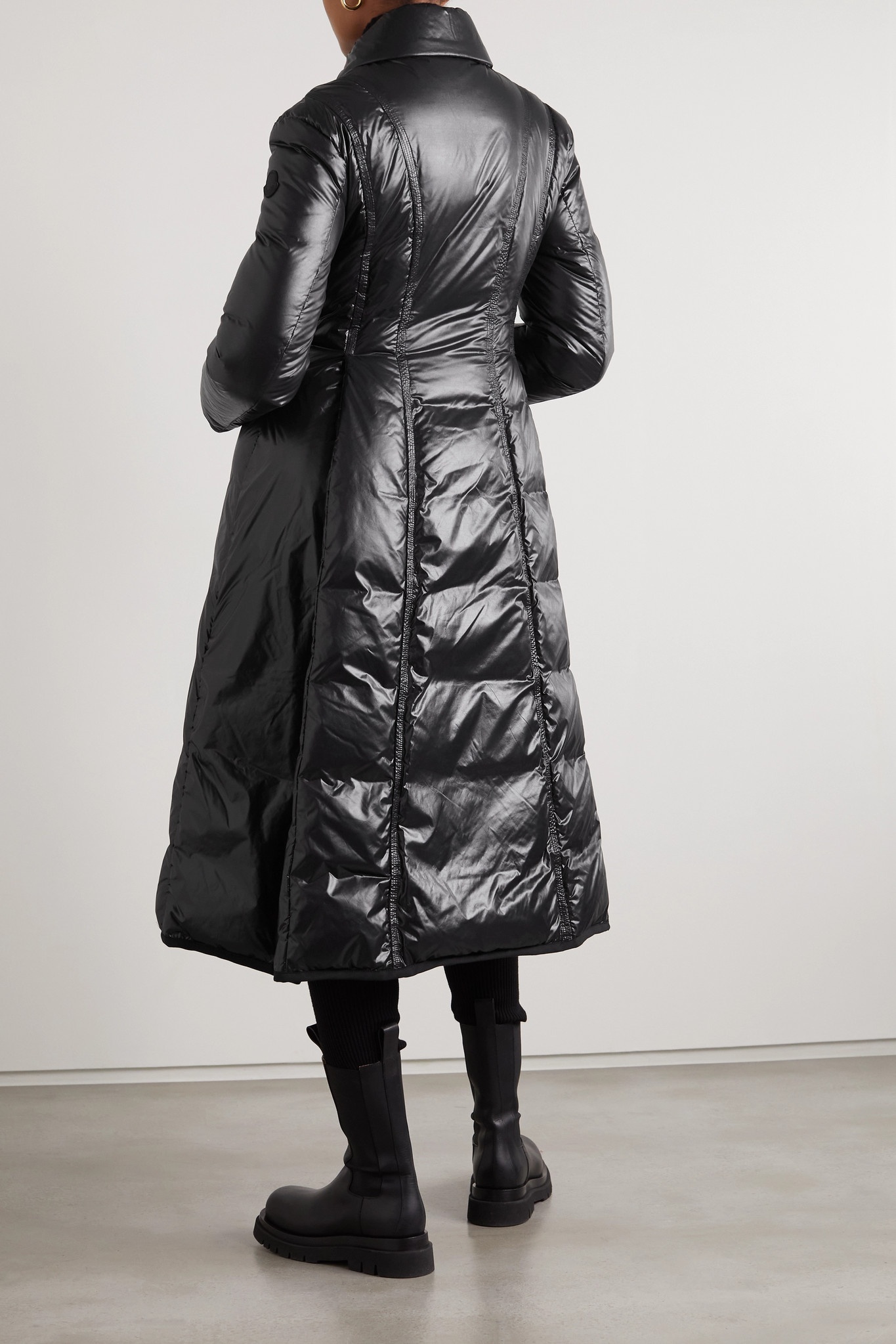 + 2 Moncler 1952 Liz quilted glossed-shell down coat - 3