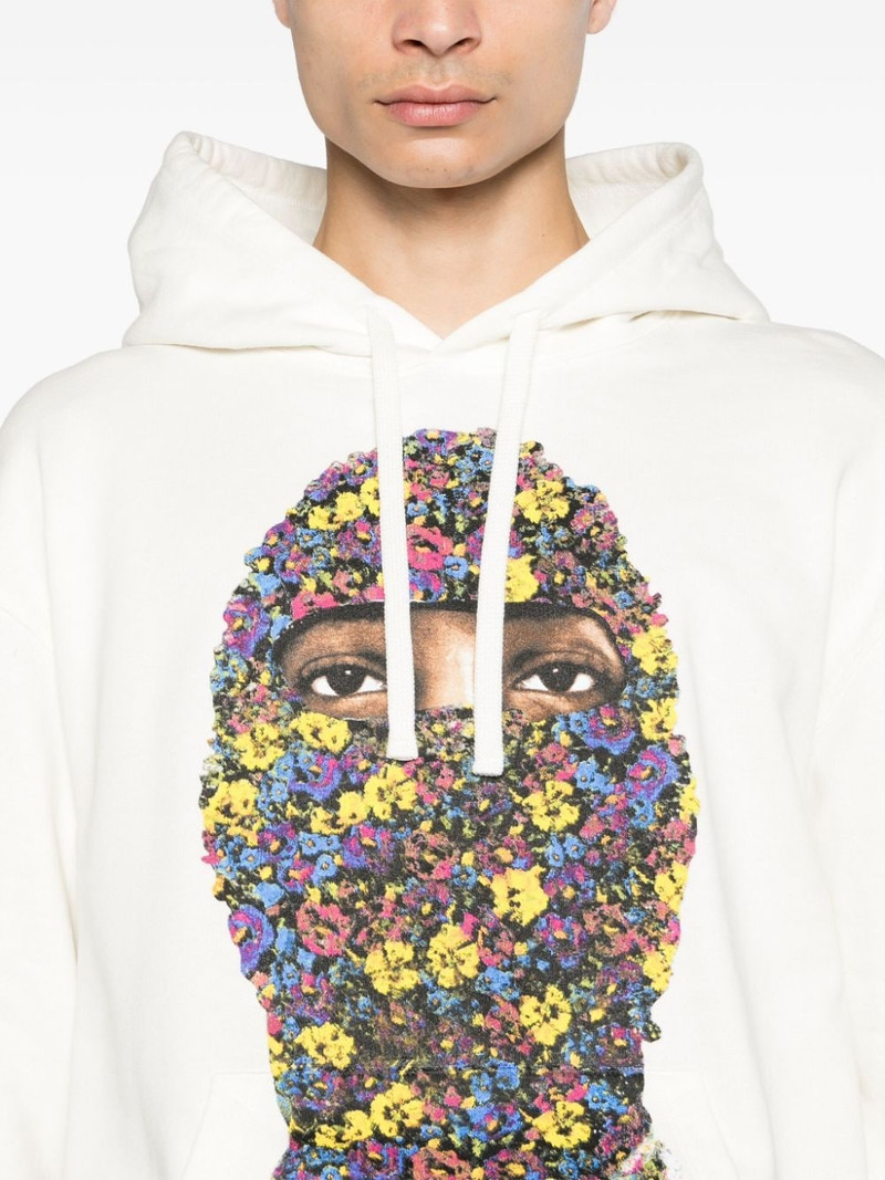 Flower Mask cotton hoodie 5