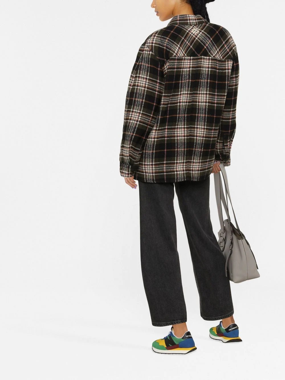 Ervy check-print jacket - 4