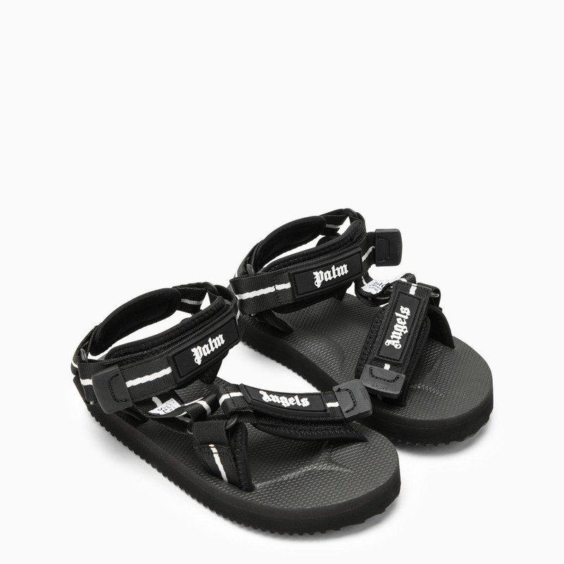 Palm Angels Black x Suicoke nylon sandals outlook