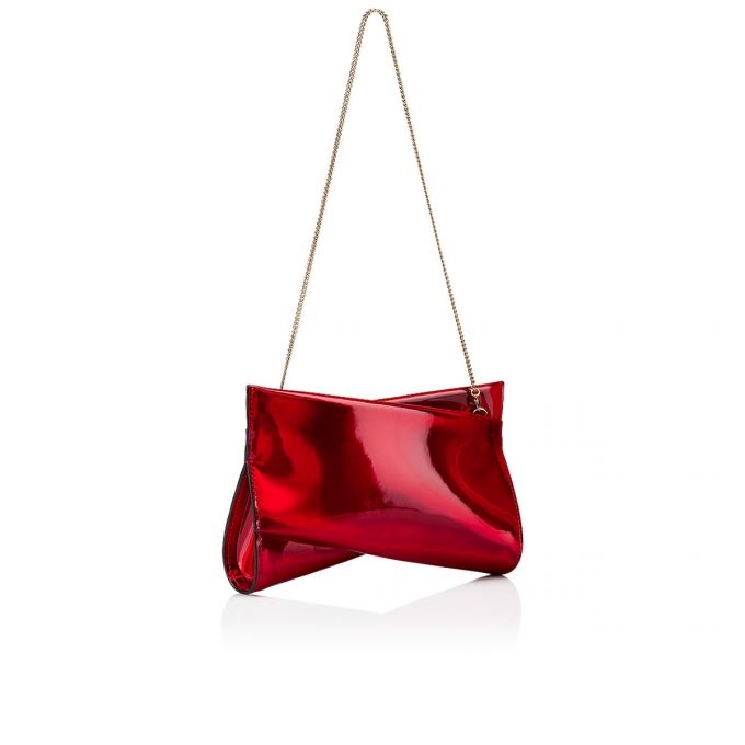 Christian Louboutin Loubitwist Small Patent Clutch Bag - Bergdorf Goodman