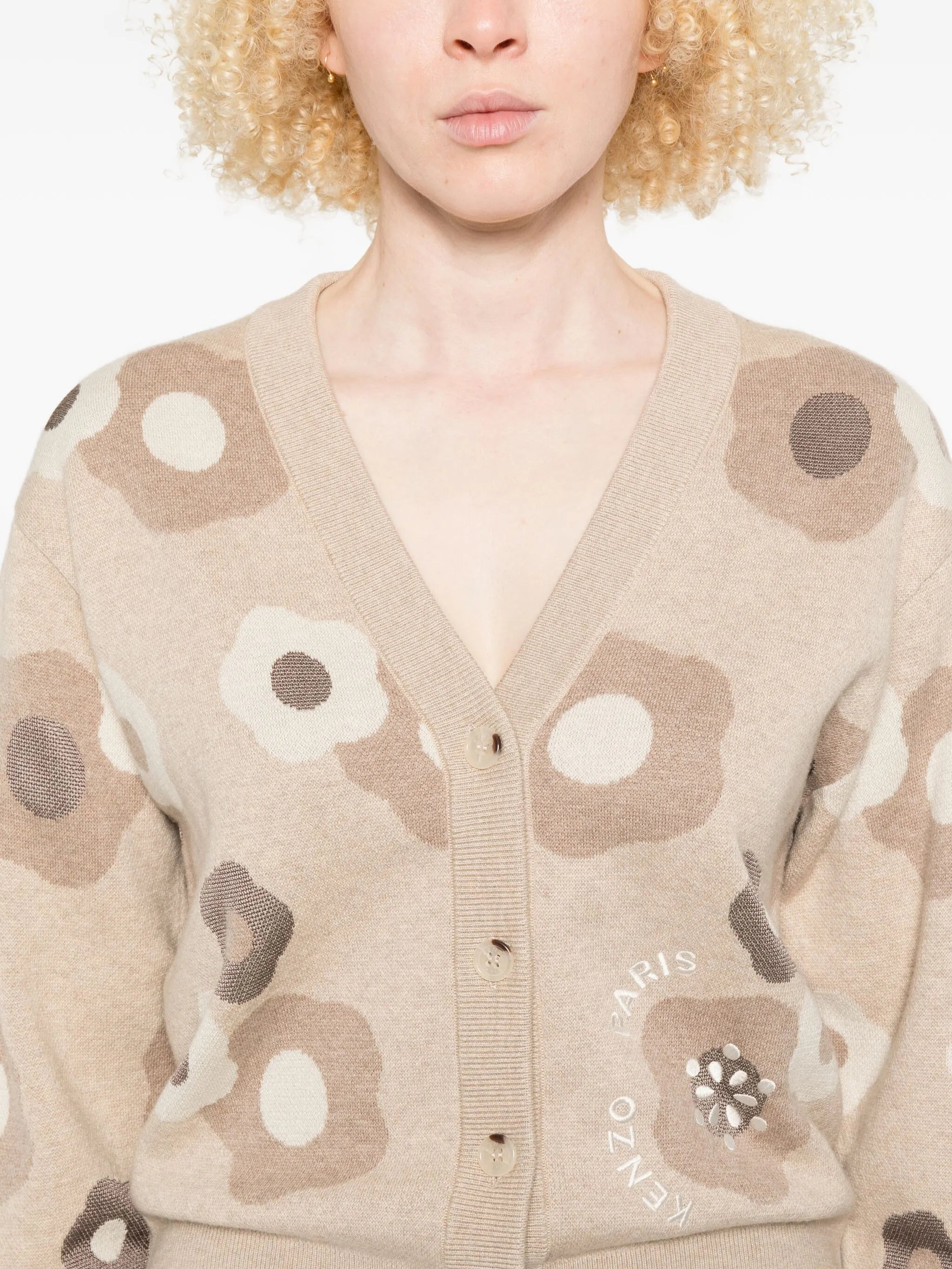 Kenzo Floral-print Button Cardigan - 3