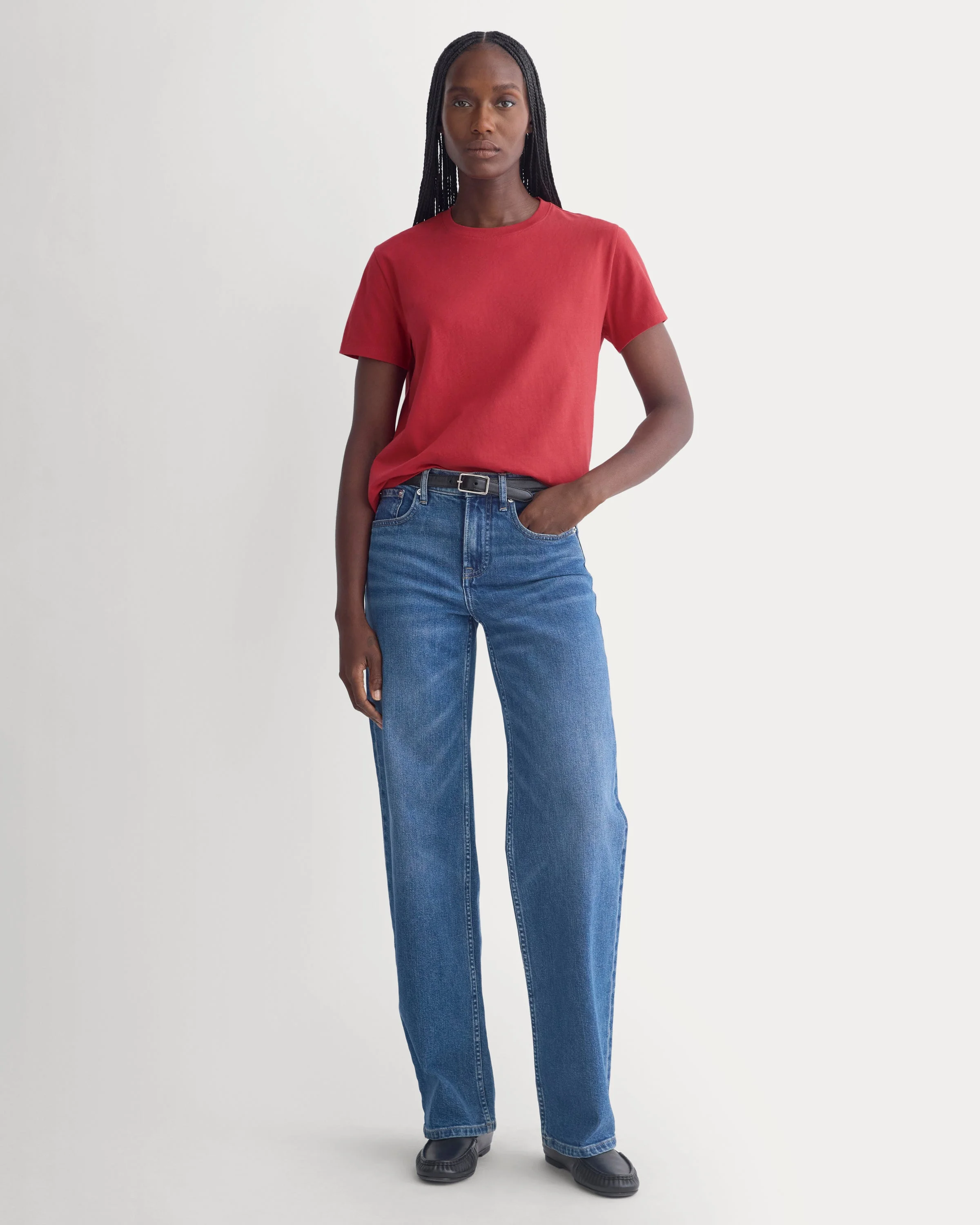 THE BOX-CUT TEE IN ESSENTIAL COTTON - 1