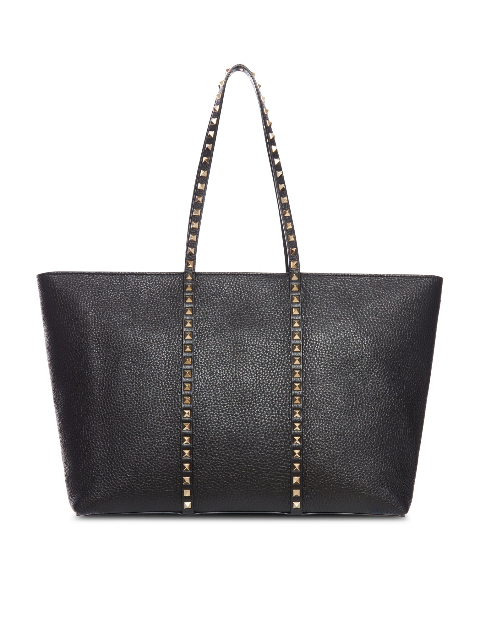 ROCKSTUD SHOPPING BAG IN GARNET CALFSKIN - 3