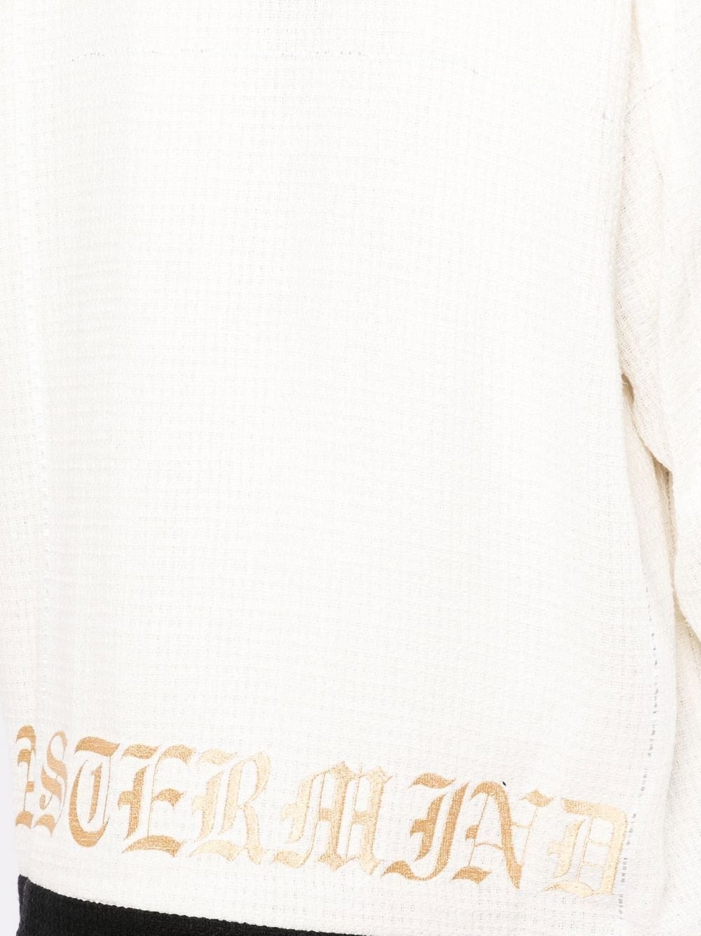 embroidered-logo cardigan - 5