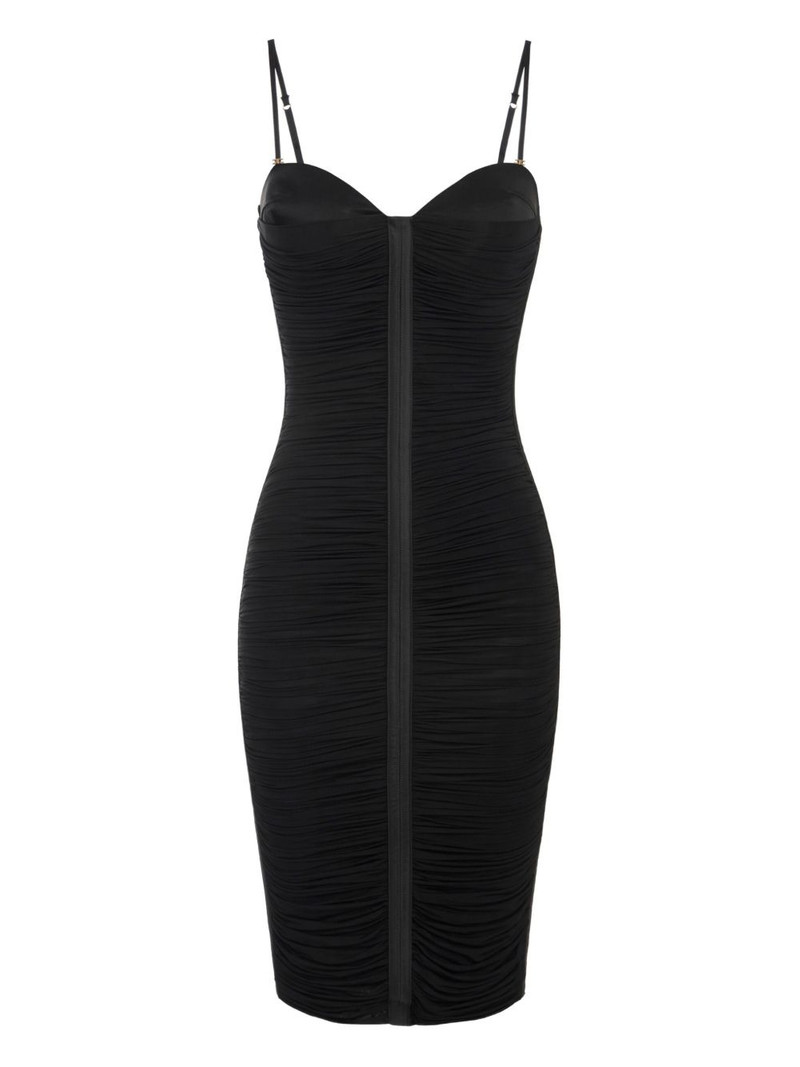 ruched strappy dress 1