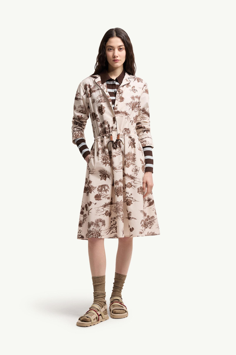 Moncler Floral Knee Length Shirt Dress outlook