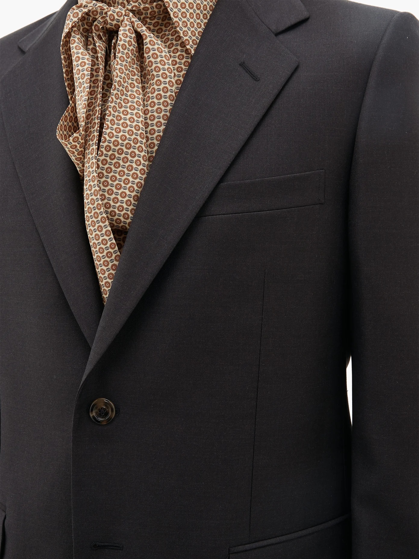 London single-breasted wool-blend suit - 3