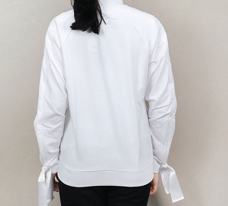 (WMNS) PUMA Cuff Stand Collar Casual Jacket White 850234-02 - 5