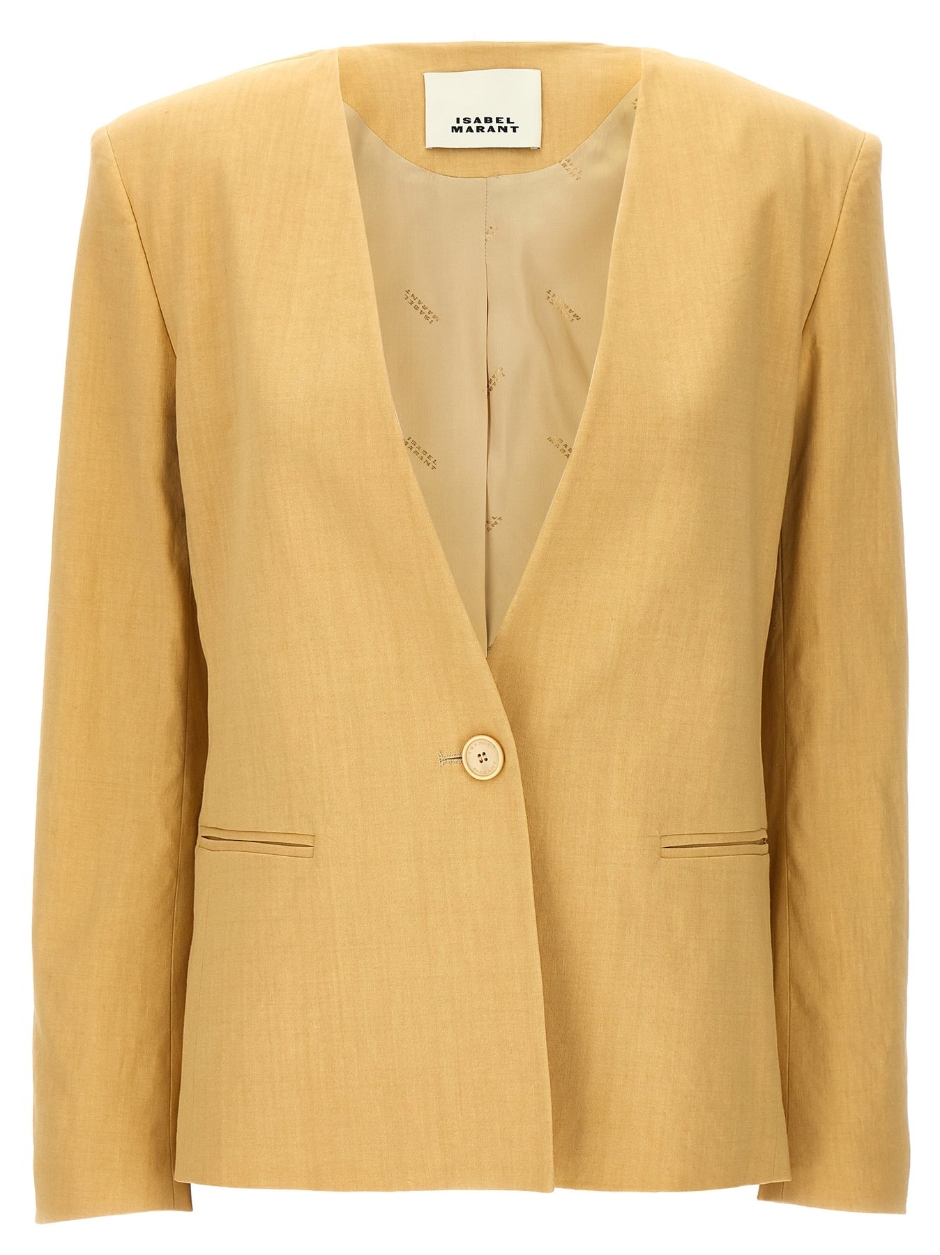 ジャケット ISABEL MARANT 'Manzil' blazer Beige 24PVE0269FAB1F04I Isabel Marant Manzil Blazer And Suits Beige | wananluxury