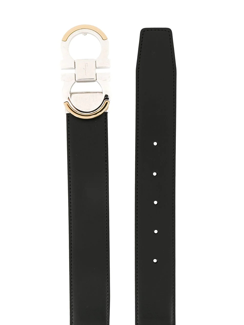 two-toned buckle belt - 2