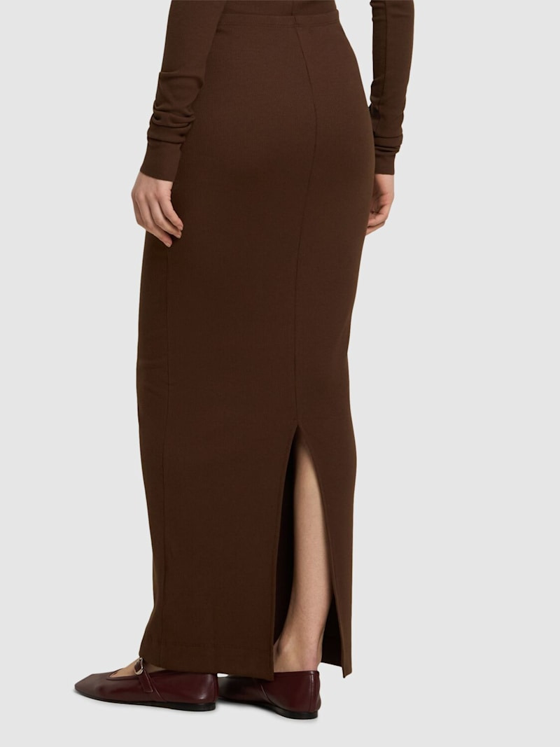 Emma jersey midi skirt - 3