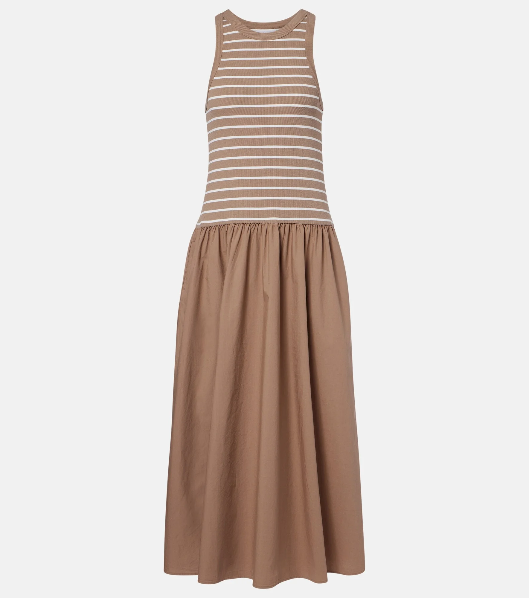 Romina striped cotton-blend midi dress - 1
