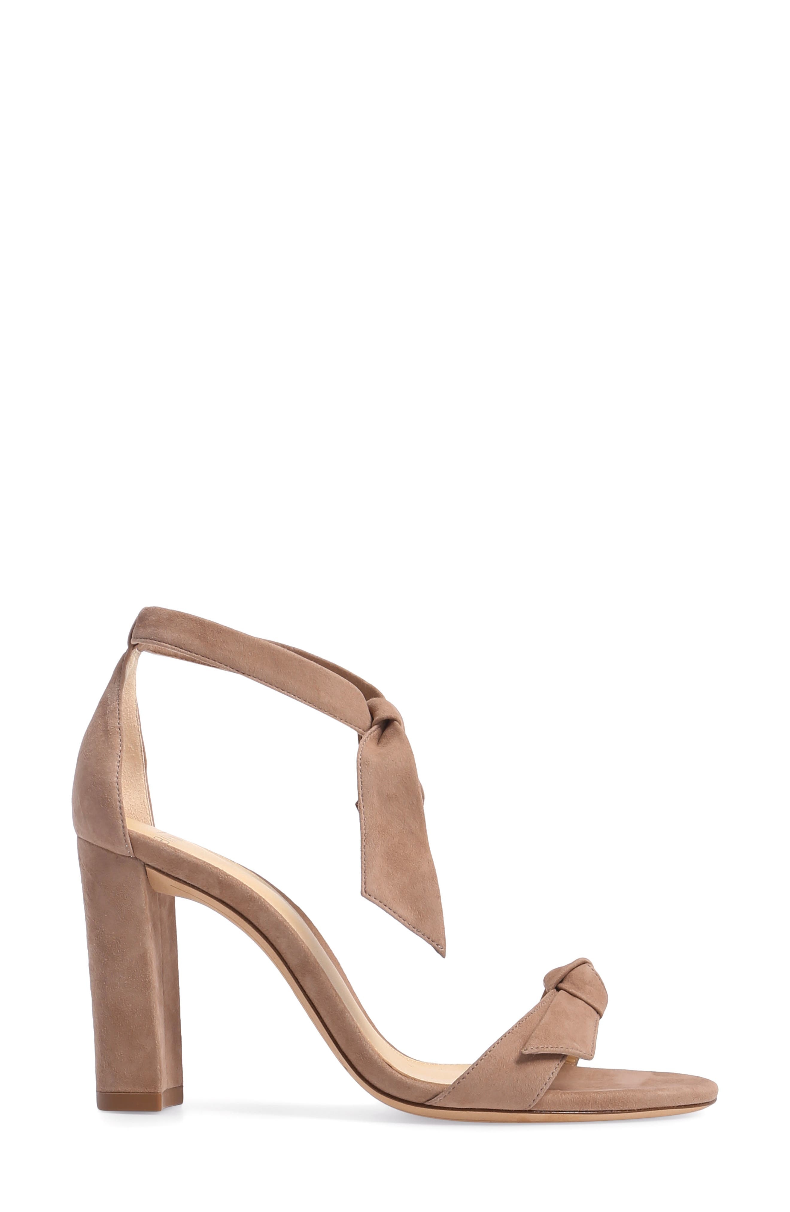 Alexandre Birman Clarita Knotted Sandal in Cameo Suede at Nordstrom - 3