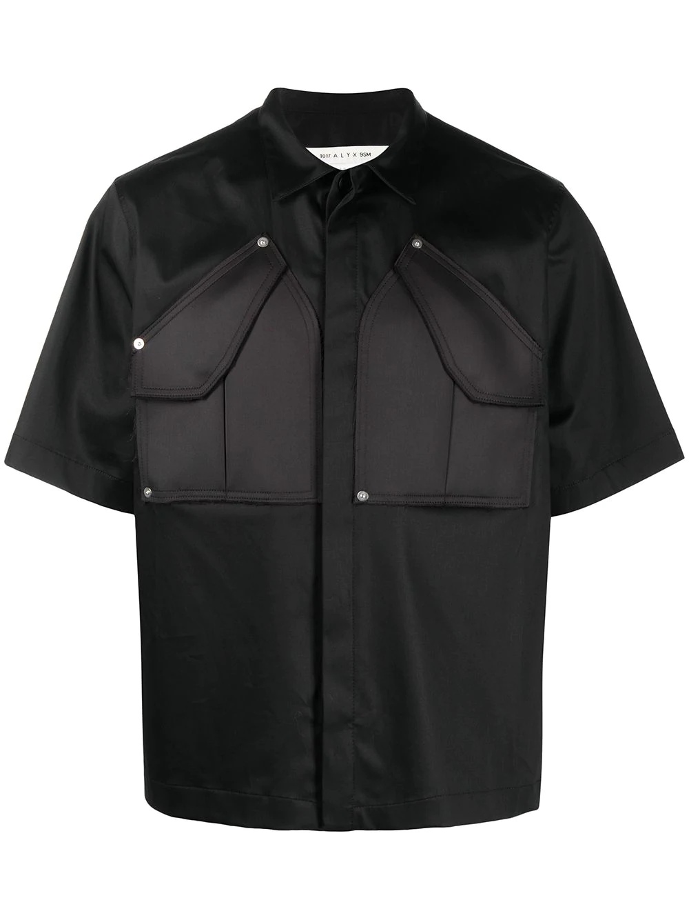 patch pocket short-sleeved shirt - 1