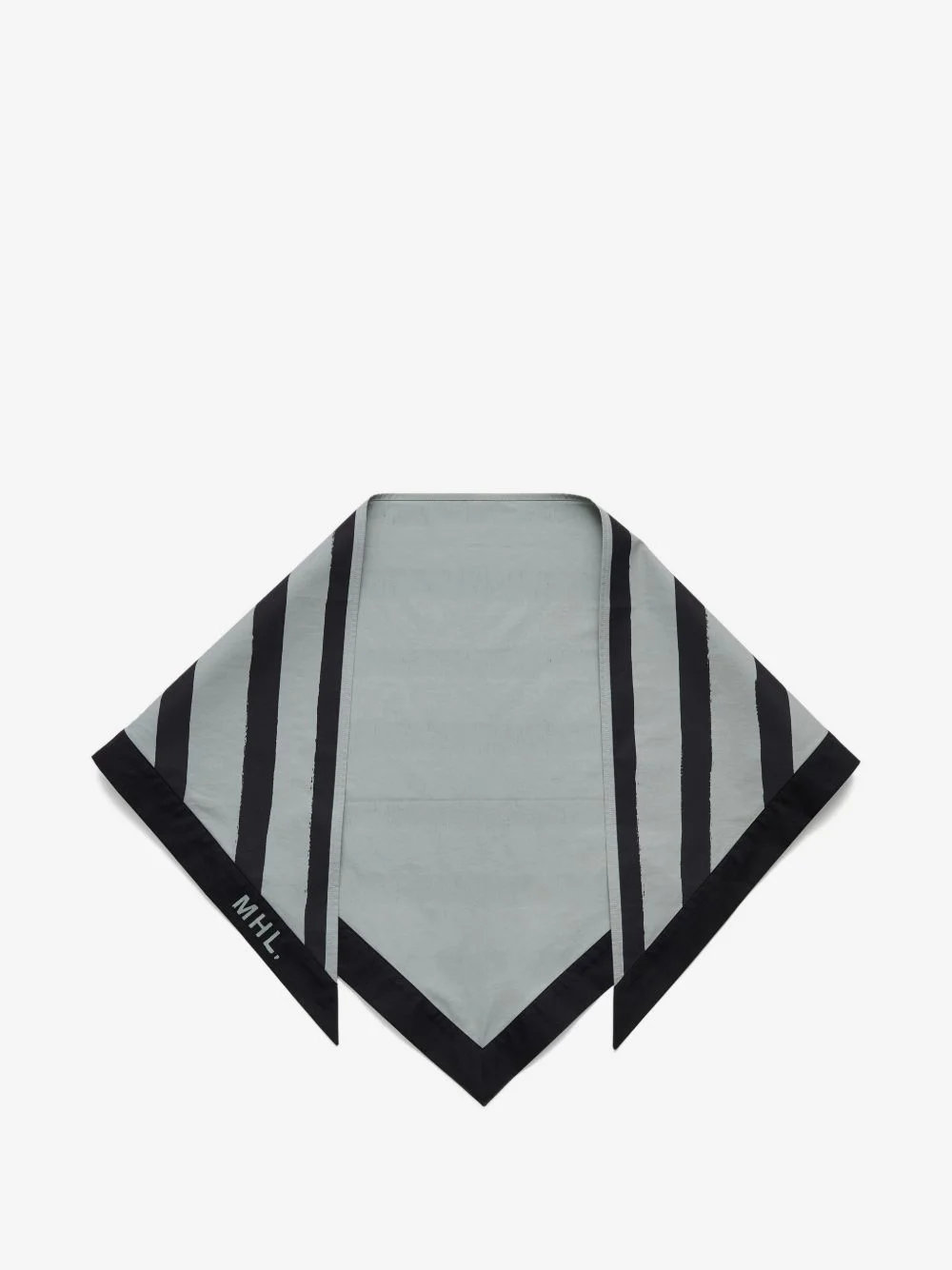 stripe-print scarf - 1