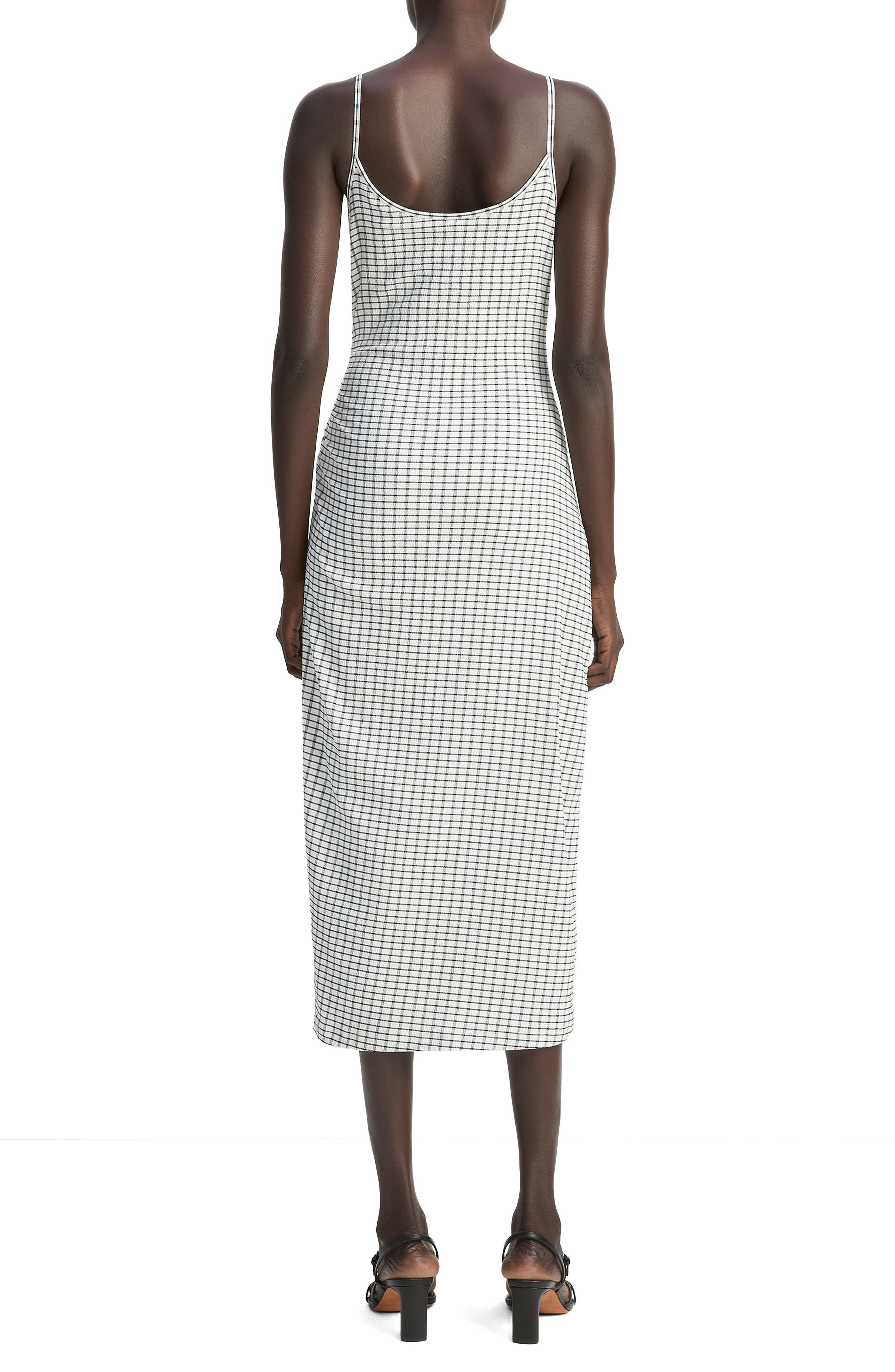 Vince Ruched Tank Dress in White/Black Combo at Nordstrom - 2