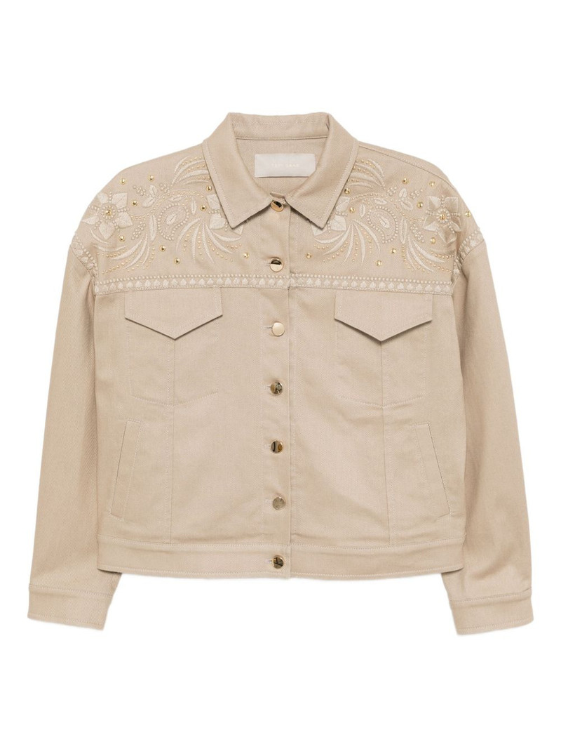 embroidered gabardine jacket 1