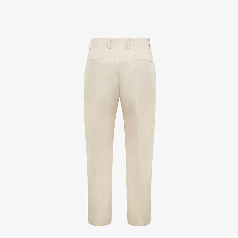 FENDI Beige cotton trousers outlook