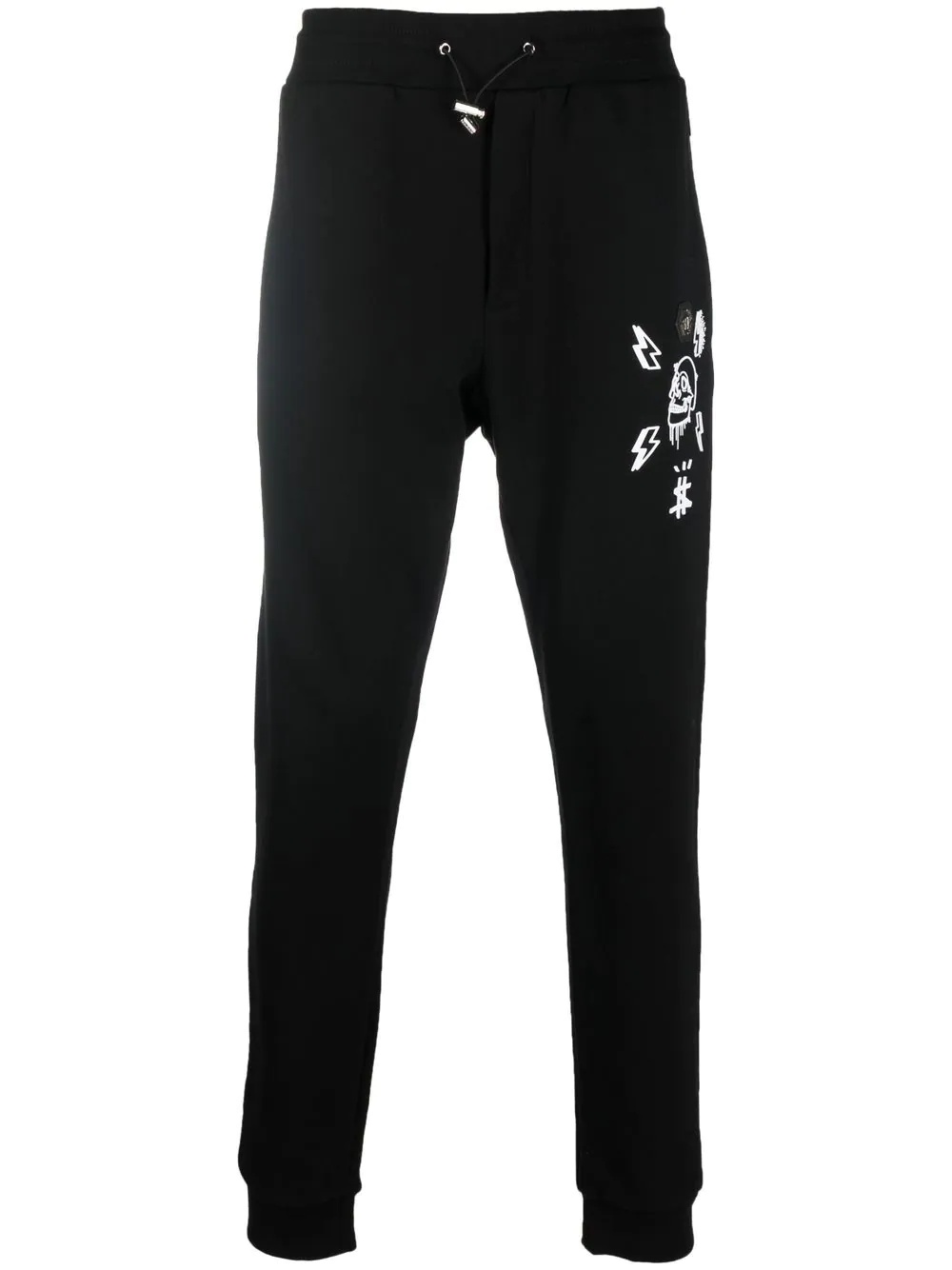 Hexagon tapered track pants - 1