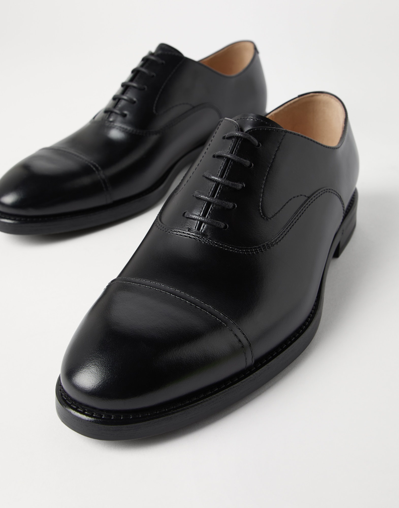 Smart calfskin cap toe Oxfords - 3