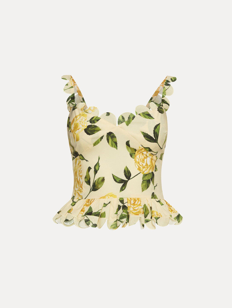 ENGLISH ROSE COTTON POPLIN BLOUSE 1