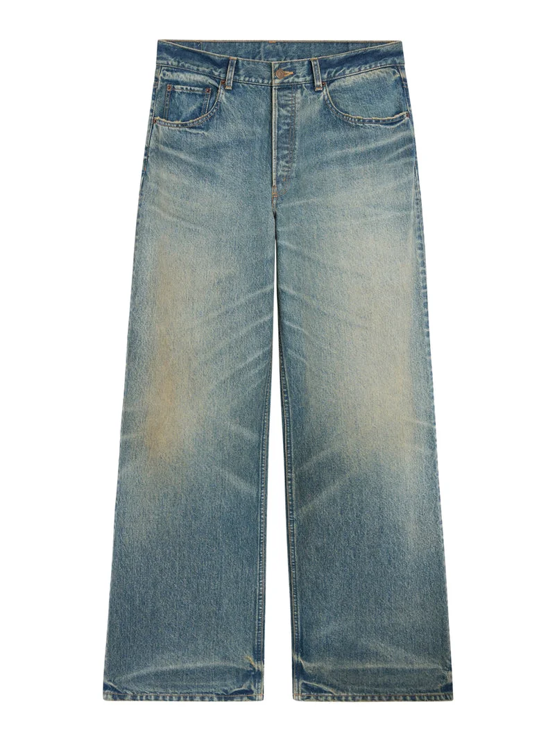 Celine Men Max Jeans In Cotton Denim - 1