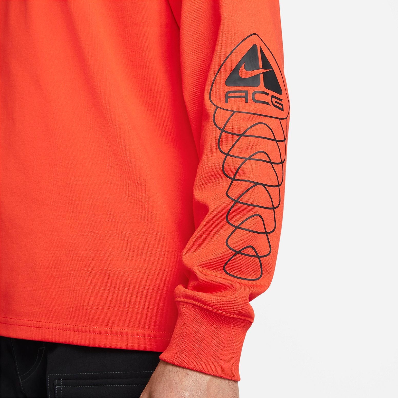 Nike ACG Long Sleeve Shirt 'Picante Red' DX9455-633 - 4