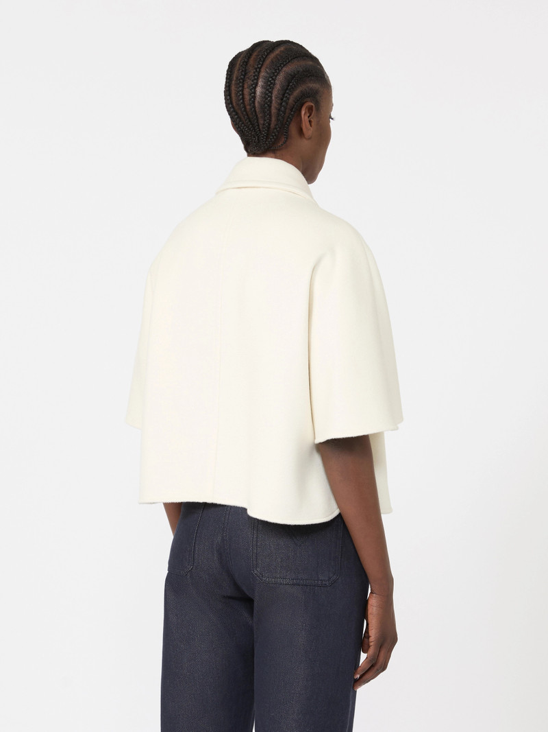 AGILE Lightweight cashmere cape - WHITE 4
