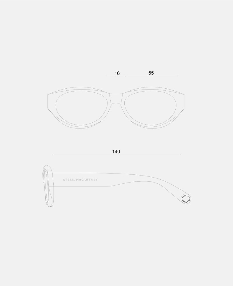Logo Oval Sunglasses 5
