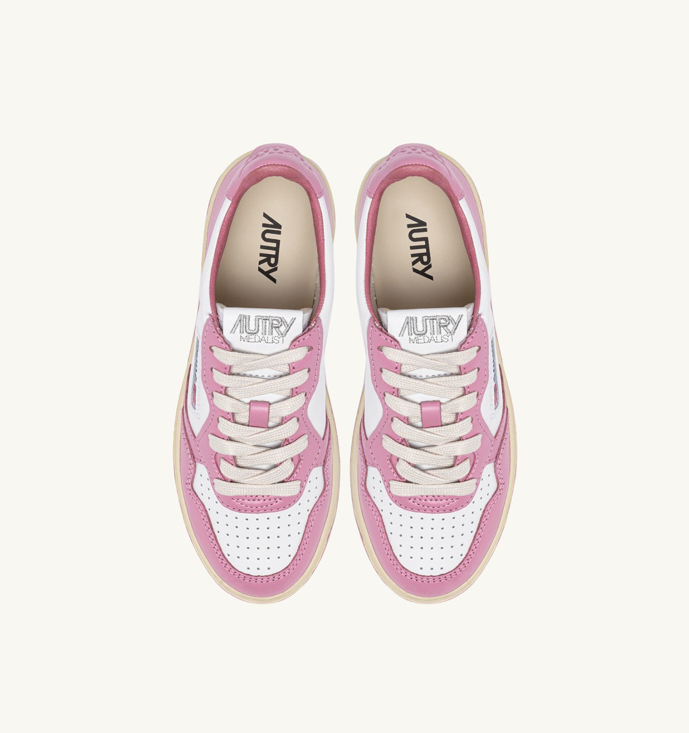 MEDALIST LOW SNEAKERS BICOLOR IN WHITE AND POLIGNAC LEATHER - 6