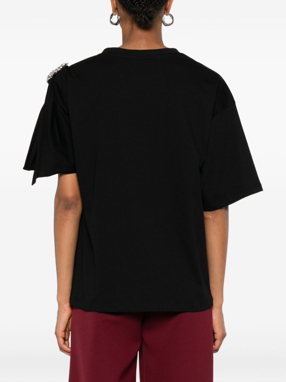 embellished puff-sleeve top - 4