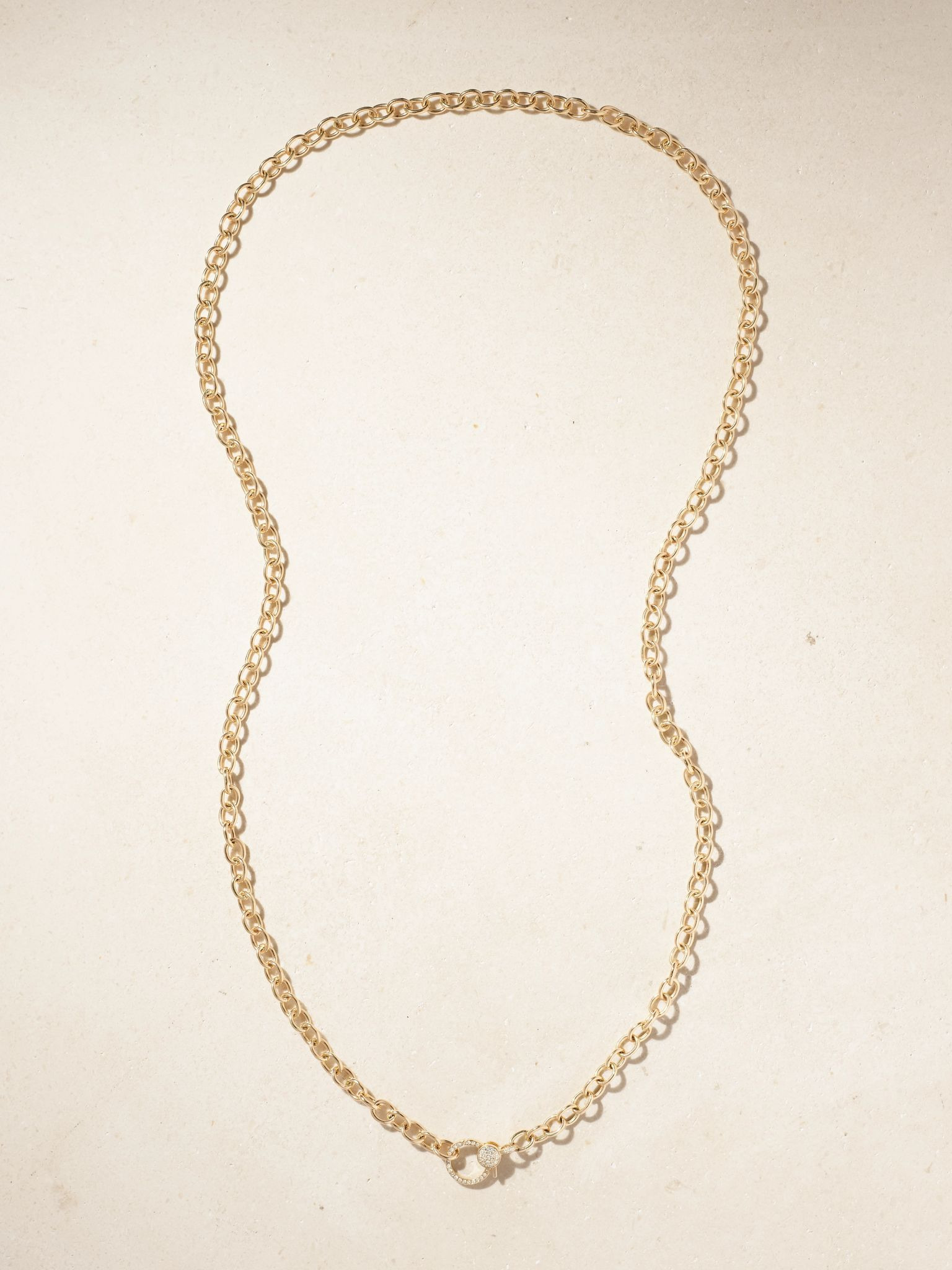 14-karat gold diamond necklace Gold - 1