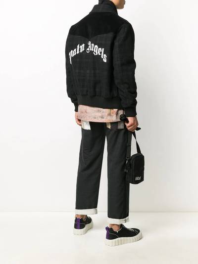 Palm Angels checked collared jacket outlook