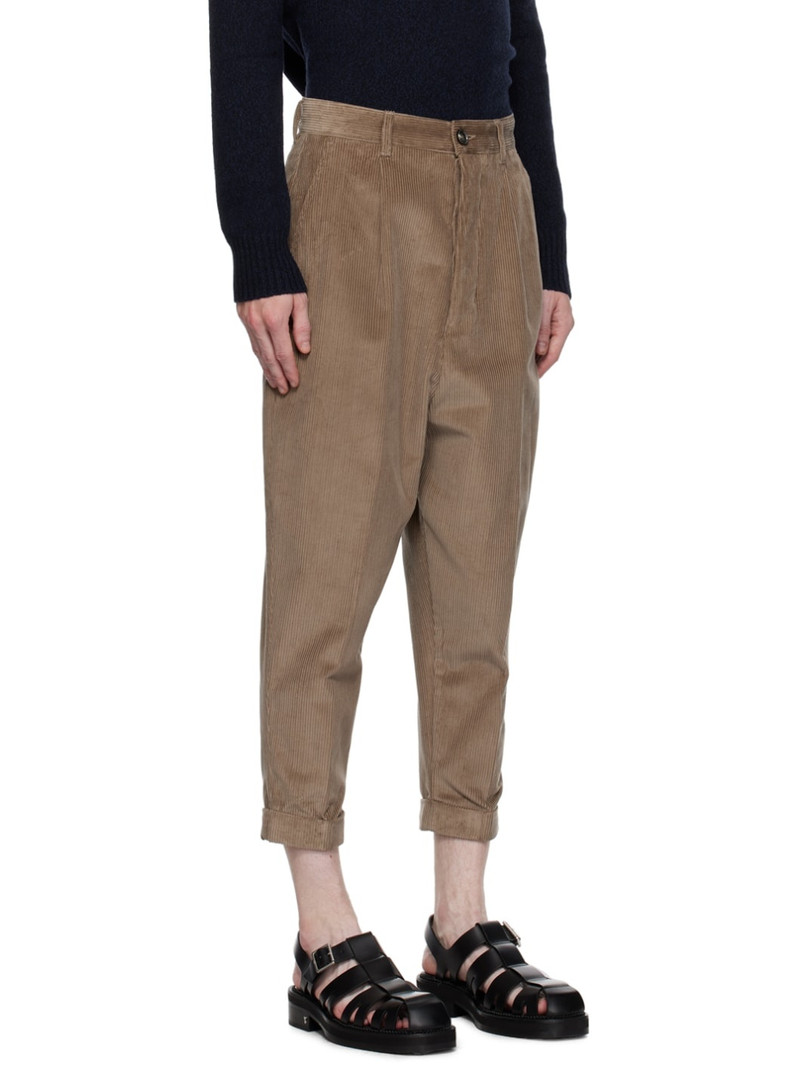 Khaki Carrot Oversized Trousers. 2