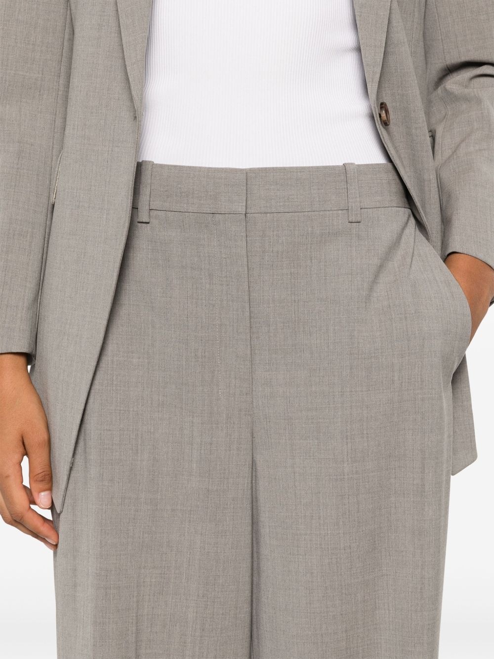 mélange trousers - 5
