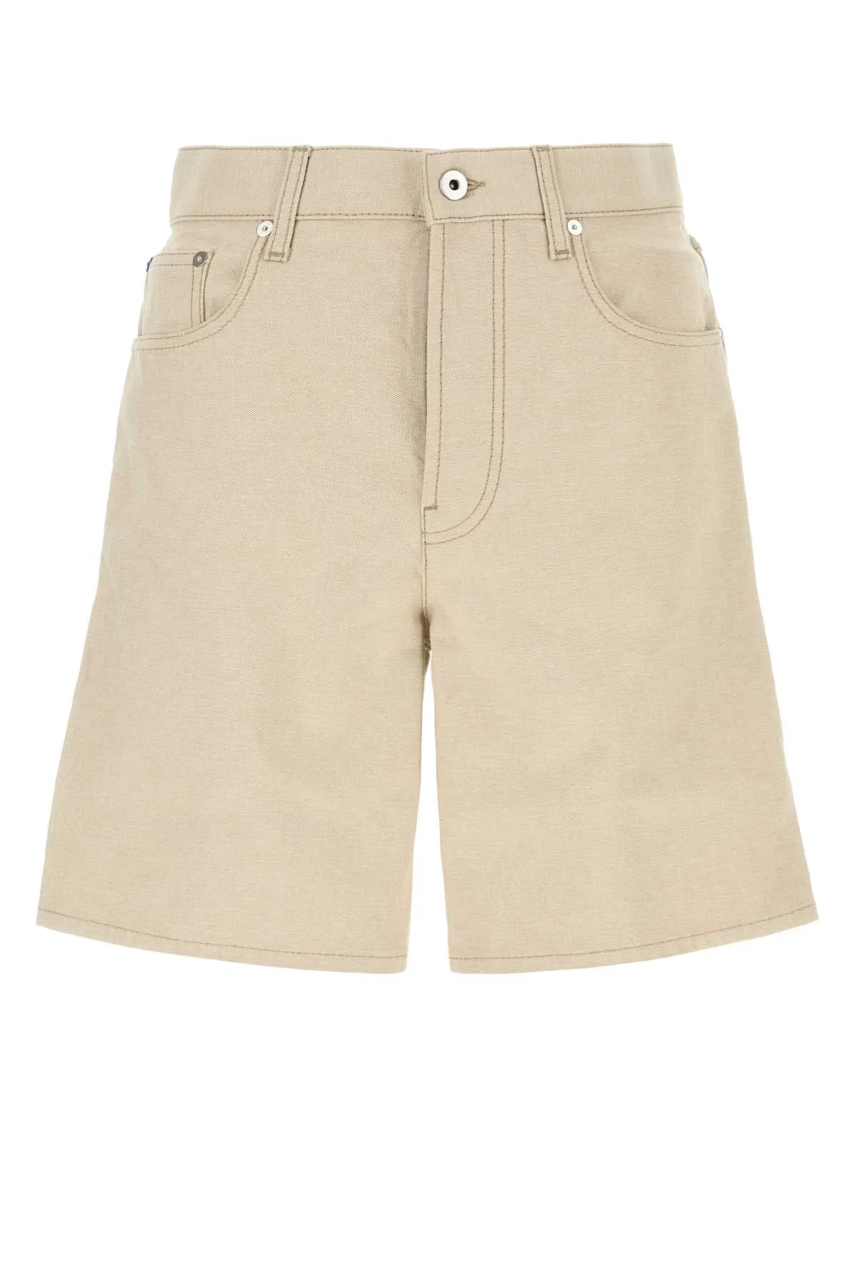 Burberry Men Sand Cotton Bermuda Shorts - 1