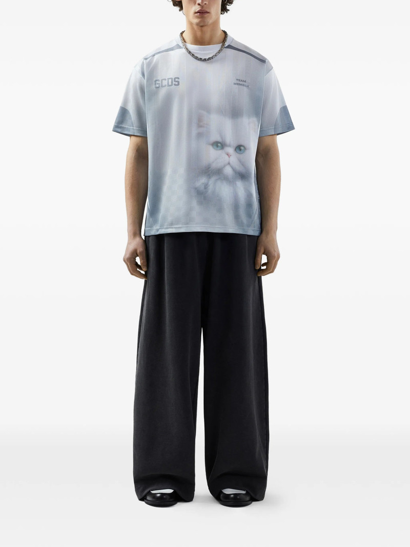 Gcds Cat-print T-shirt 4