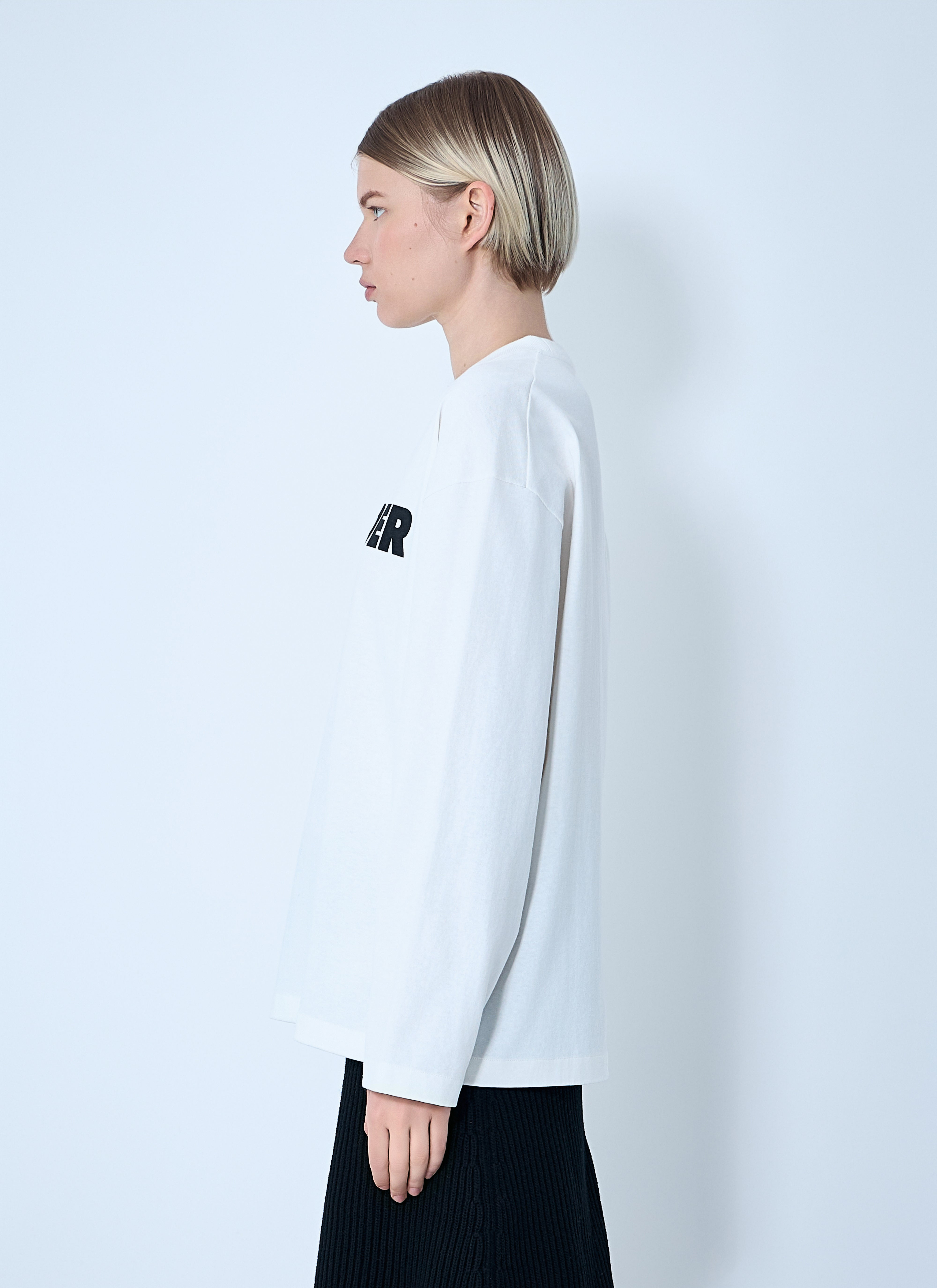 Jil Sander Women Logo Motif T-Shirt - 3