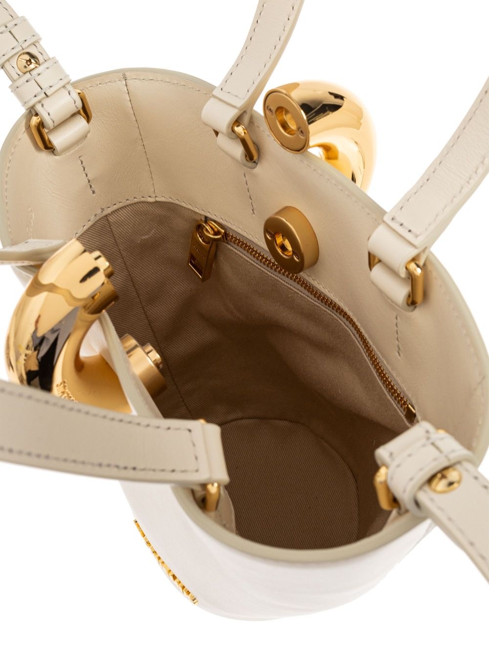 Le Petit Bambola Shopper Bag - Jacquemus - Leather - White - 6