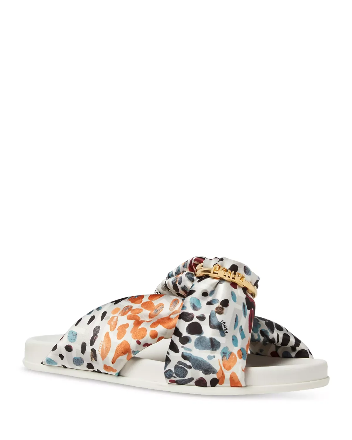 Women's Fendi Feel Satin Slides - 1