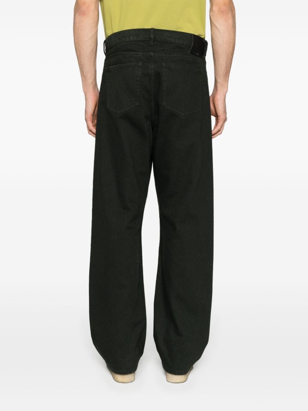 straight-leg cotton-blend jeans - 4