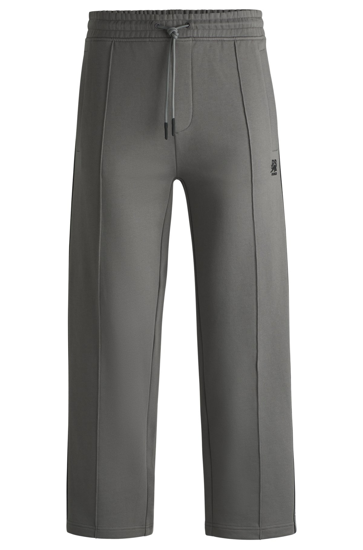 HUGO X RB COTTON-TERRY TRACKSUIT BOTTOMS WITH LOGO TAPE - 1