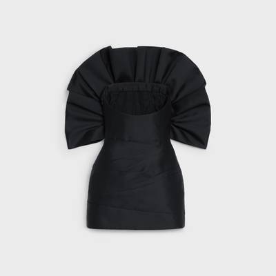 CELINE Bustier dress with ruffles in Tokyo Silk outlook