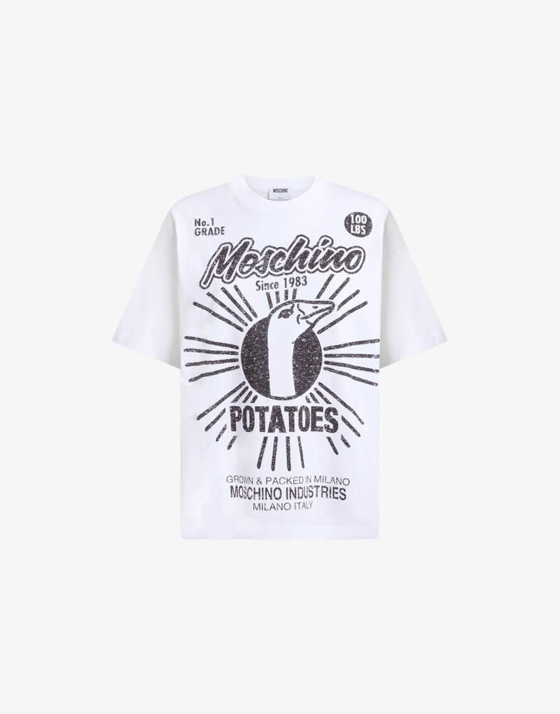 PRINTED ORGANIC COTTON JERSEY T-SHIRT 4