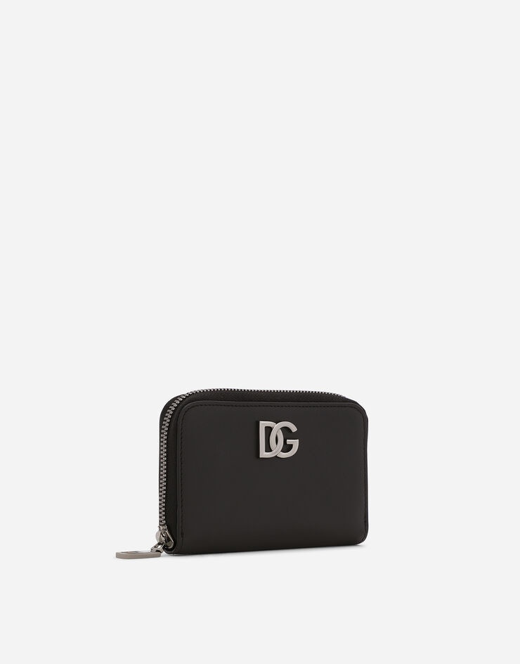 Calfskin nappa wallet with DG logo - 2