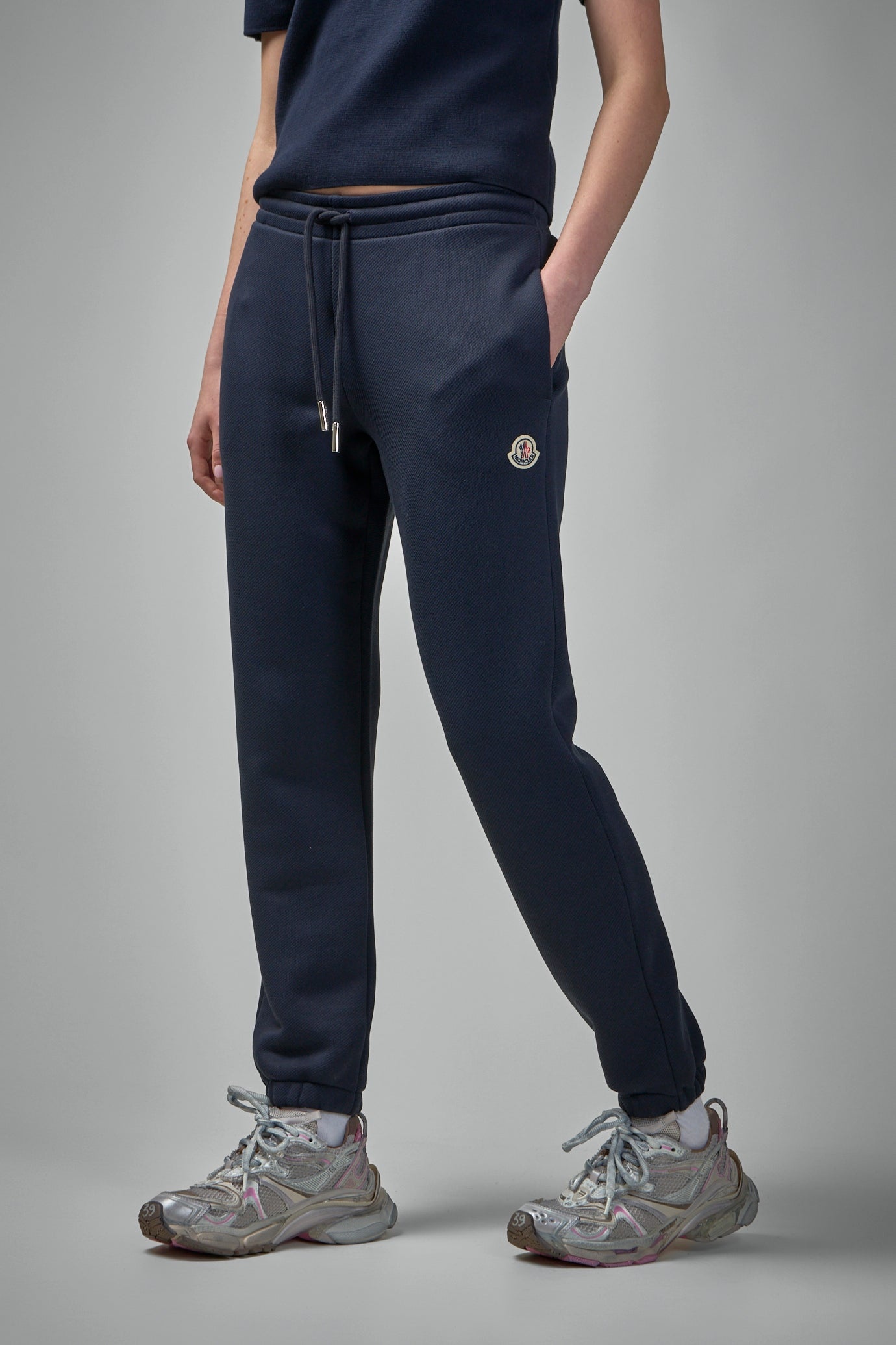 Logo Patch Cotton Track Pants - 4