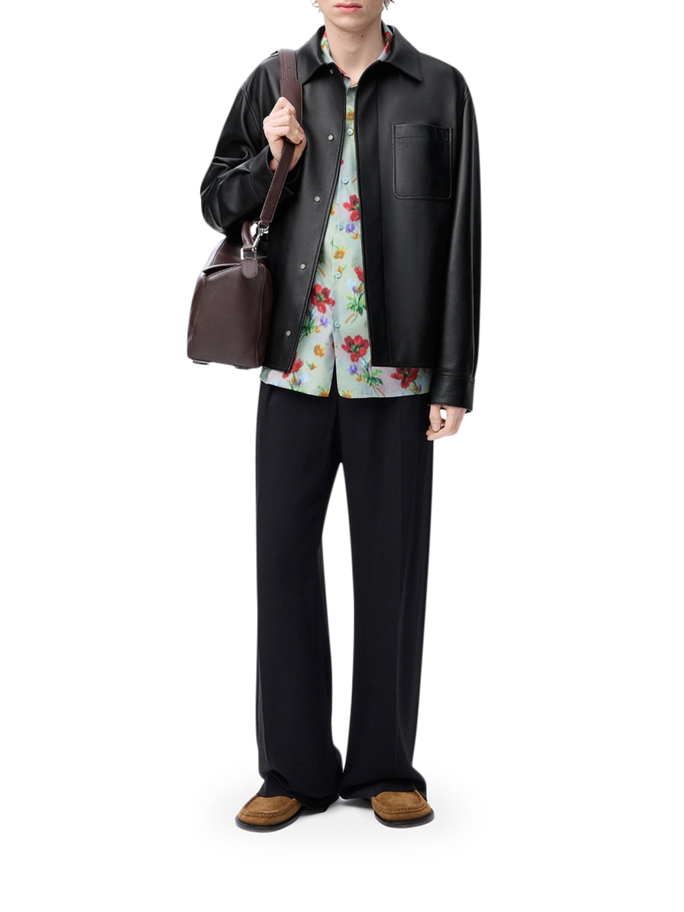 OVERSHIRT IN NAPPA LAMBSKIN - 1