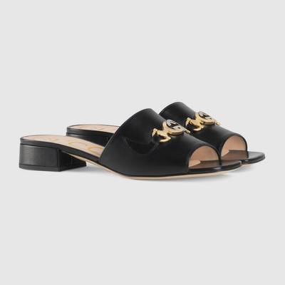 GUCCI Gucci Zumi leather slide sandal outlook