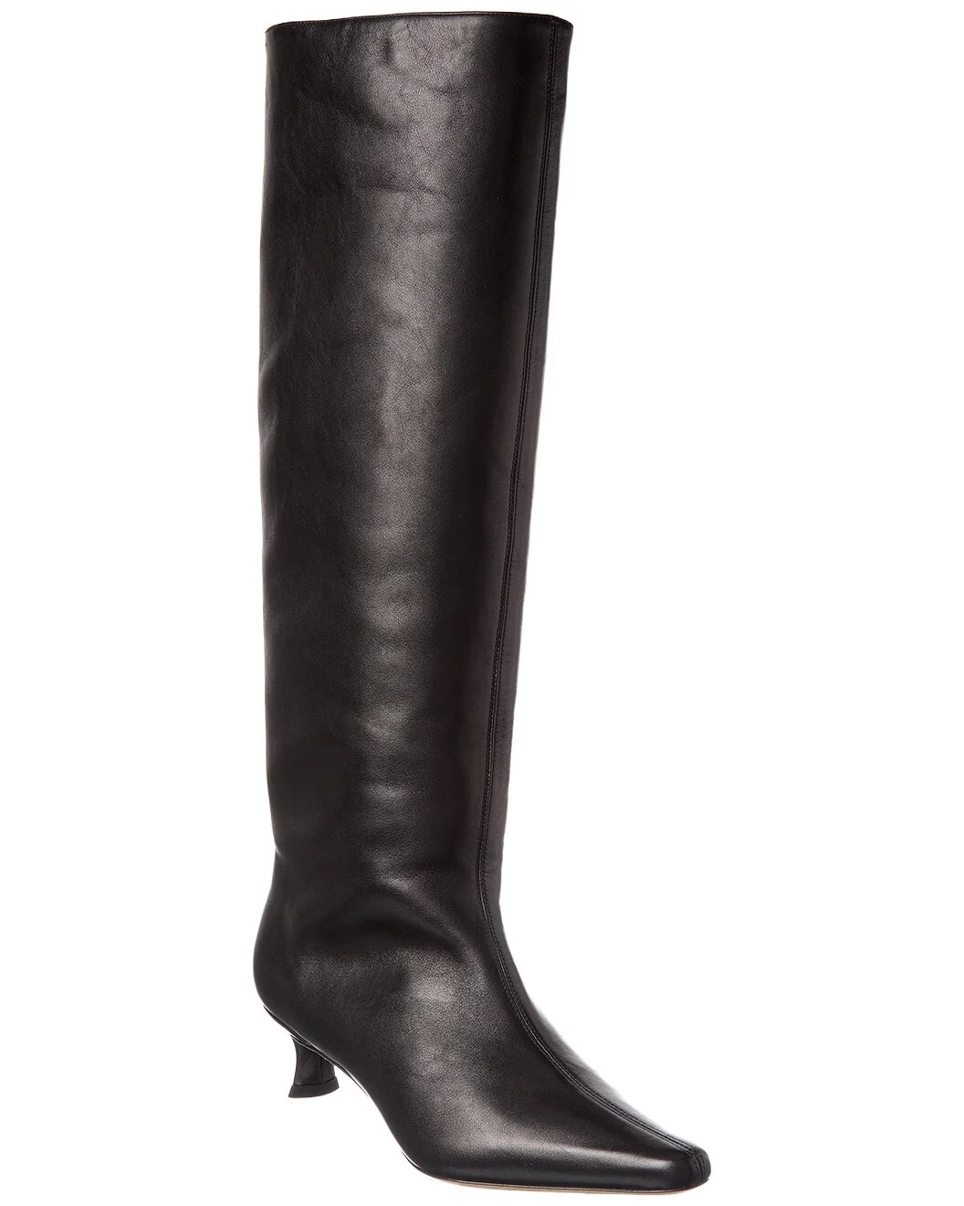 By FAR Stevie Kitten Leather Knee-High Boot - 1